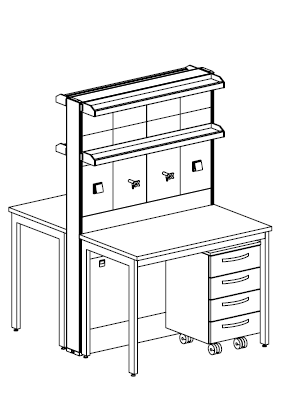 Wall assembly with tiles and shelf units.png
